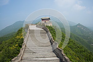 Asia China, Beijing, historic buildings, the Great Wall Juyongguan, watchtower photo