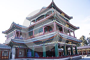 Asia China, Beijing, the Summer Palace, classical architecture, Heart and garden theater building