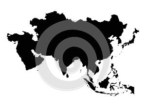 Asia Continent map - world map