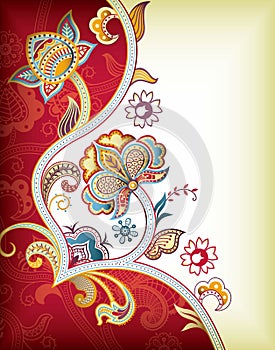 Asia Floral Background