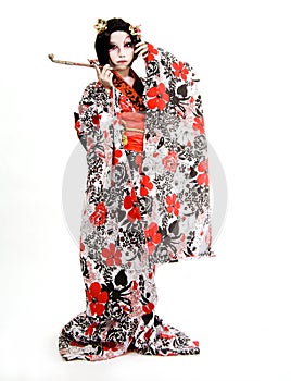 Asia japanese cosplay Kabuki girl