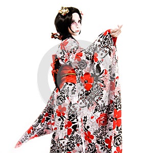 Asia japanese cosplay Kabuki girl