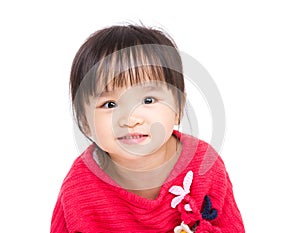 Asia little girl smile