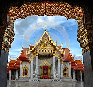 Asia,The Marble Temple ( Wat Benchamabophit ), Bangkok, Thailand