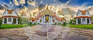 Asia,The Marble Temple ( Wat Benchamabophit ), Bangkok, Thailand photo