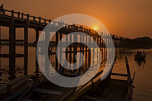 ASIA MYANMAR MANDALAY AMARAPURA U BEIN BRIDGE