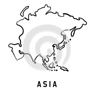 Asia simplified map