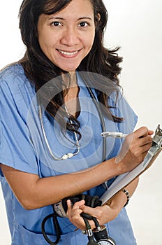 Asian american healthcare worker