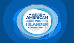 Asian American and Pacific Islander Heritage Month background or banner design