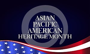 Asian American And Pacific Islander Heritage Month Text Design