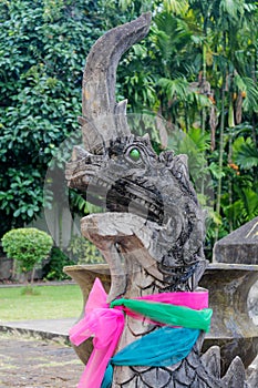 Asian animal guard statue in Thailand Wat