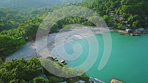 Asian beach sea reasort coast scenery aerial view