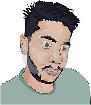 Asian  boy Illustrator vector art