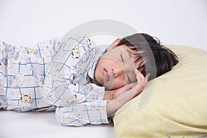 Asian boy sleep