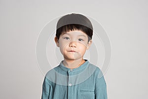 Asian boy studio portrait