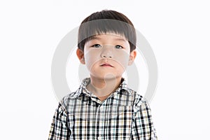 Asian boy studio portrait