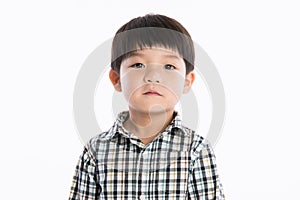 Asian boy studio portrait photo
