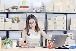 Asian business lady at office