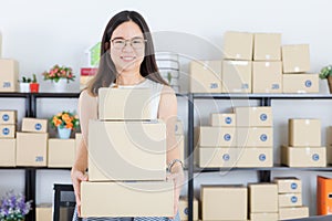 Asian business lady at office