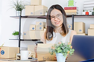 Asian business lady at office