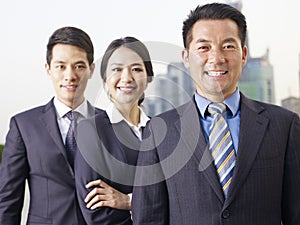 Asian business team