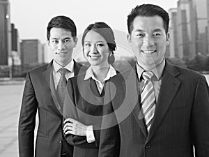 Asian business team