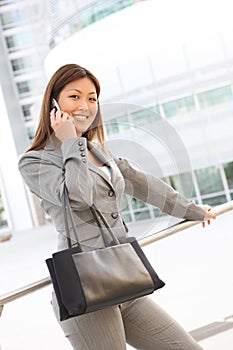 Asian Business Woman on Phone
