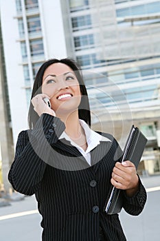 Asian Business Woman on Phone