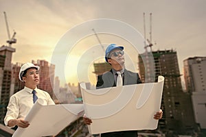 Asian businessman and engineer architect professional occupation photo