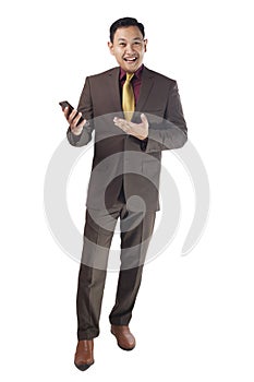 Asian Businessman with Smart Phone