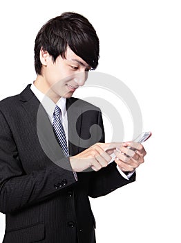 Asian businessman using smart phone