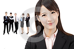 Asian businesswoman isolated