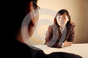 Asian businesswoman in a meeting