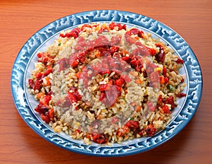 Asian characteristic seafood Fried rice