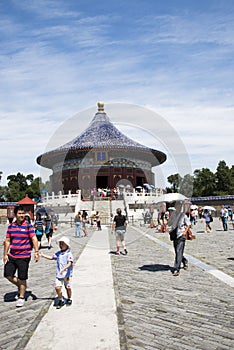 Asian China, Beijing, Tiantan Park, the imperial vault of heaven, historical buildings