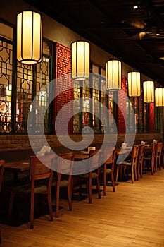 Asian Chinese Cozy Dining Restaurant Interior