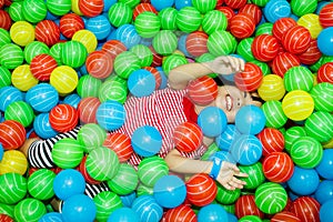 Asian Chinese Girl In Ball Pool
