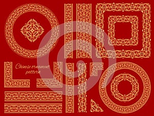 Asian Chinese and Japanese style Traditional clouds   oriental Tribal pattern China elements ornament  background for design print