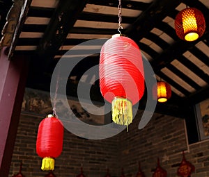 Asian Chinese red lantern light China Asia, paper lamp lighting