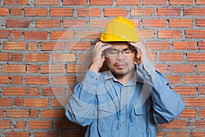 Asian construction technician