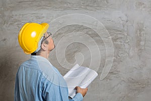 Asian construction technician