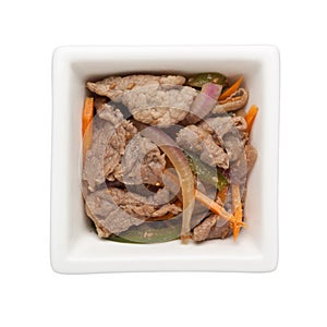 Asian cuisine - Stir fried beef slices