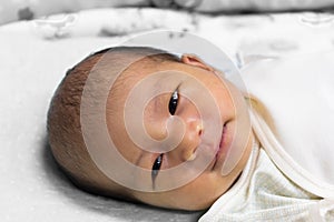 Asian cute new born baby.