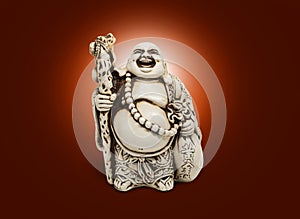 Asian decorative figurine Hotai, amulet brings happiness