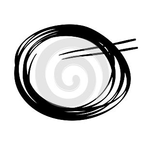 Asian Dish With Chopstick Logo