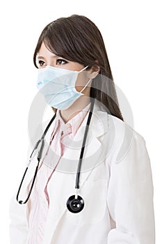 Asian doctor with protective mask