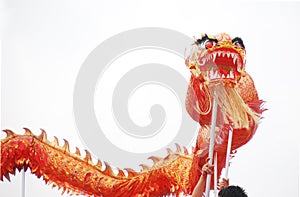 Asian dragon dance