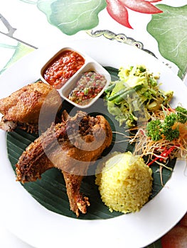 Asian ethnic cuisine, crispy fried duck