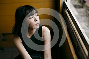 Asian Ethnicity Teen Feminist Posing Lady Girl Concept