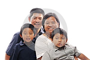 Asian Family Smiling photo